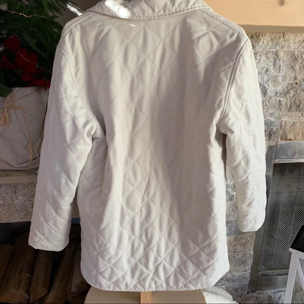 Orvis Cream Quilted Jacket - Image 6
