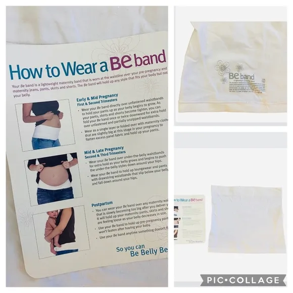 BE BAND Lightweight MATERNITY Band — HOLDS UP PANTS! White Size undefined - Image 2