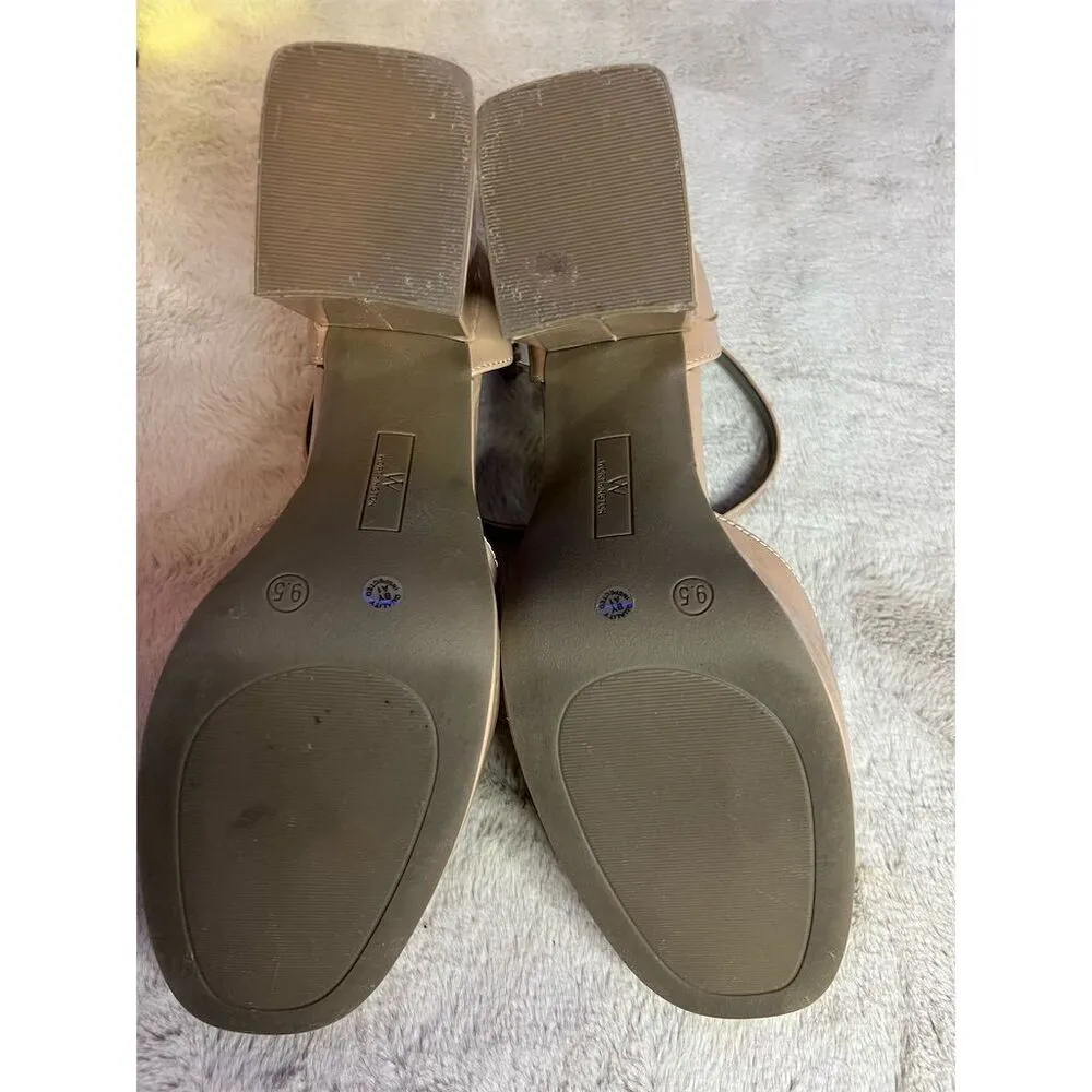 Worthington Women's Block Heel Pumps Brown Size 9.5 Formal Shoes - Image 9