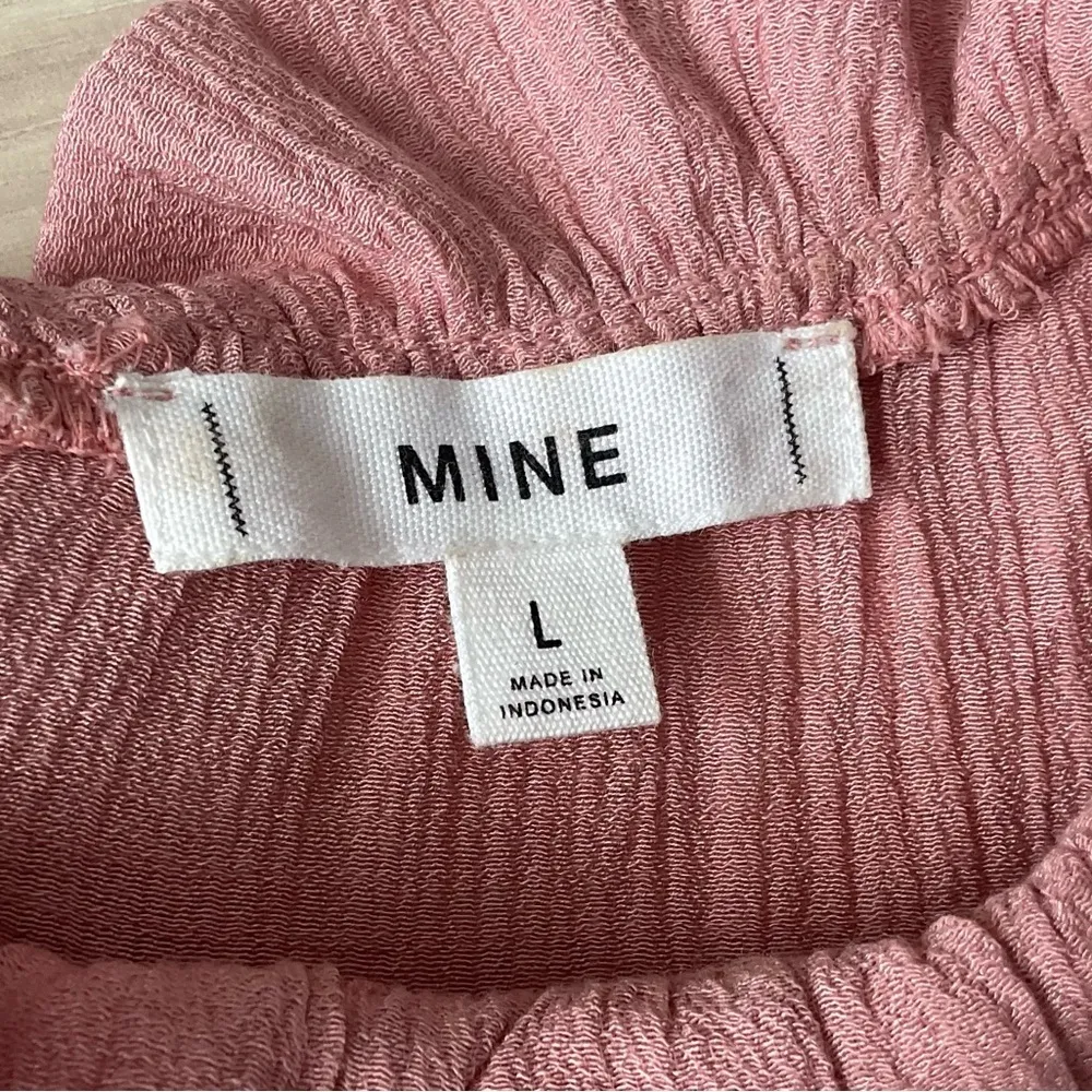 Anthropologie MINE Ruffle and Bow Crinkle Dress Size Large. - Image 9