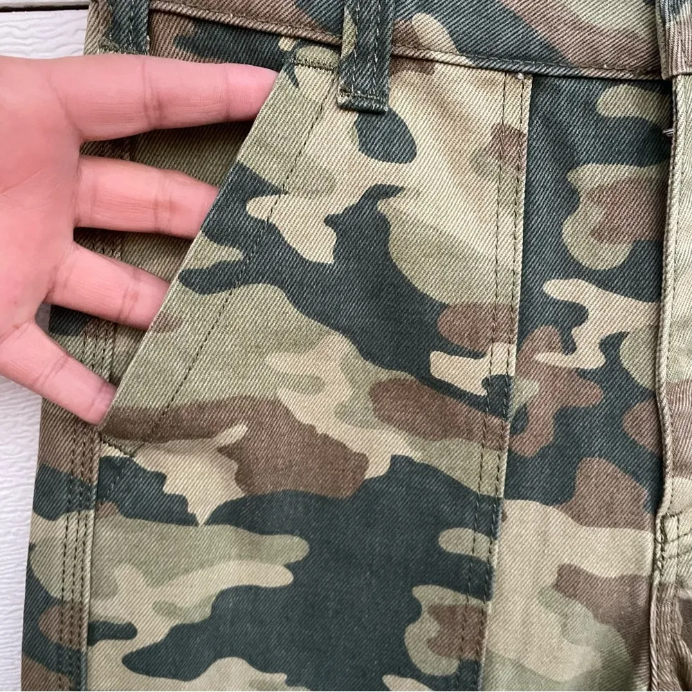 We the Free Free People Womens Pants Green Camo Camouflage 25 - Image 6