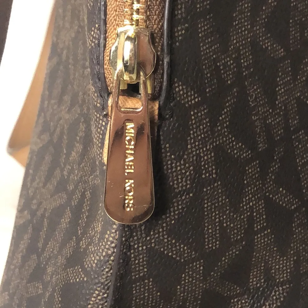 MICHAEL KORS MK Monogram Bicolor Leather & Coated Canvas Tech Backpack NWT - Image 14