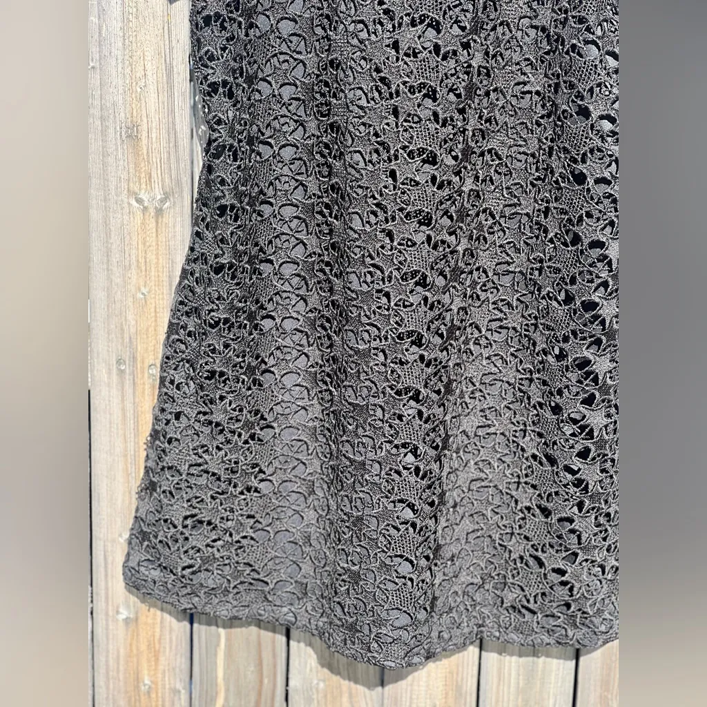 Zara Knit Star Pattern Lace Dress - Image 8