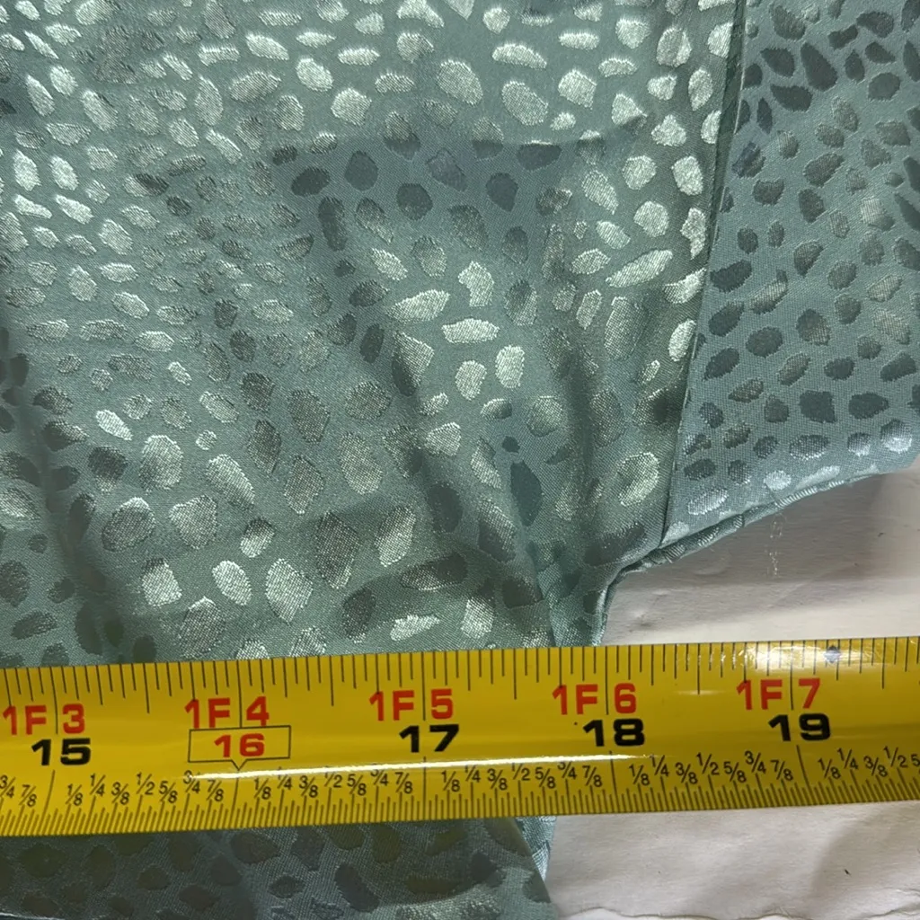 Entro Light Blue Textured Mini Dress babydoll S animal print shiny monochromatic - Image 14