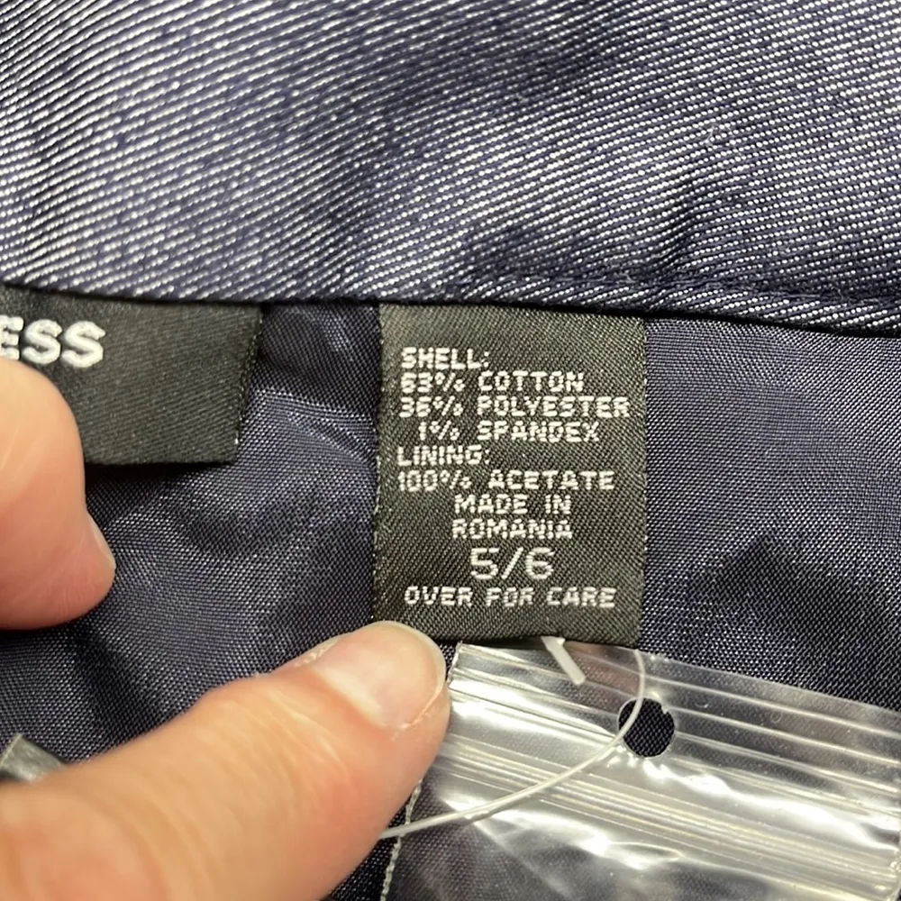 Express NWT Blue Sailor Button Front Lace Up Back Mini Skirt - Image 6