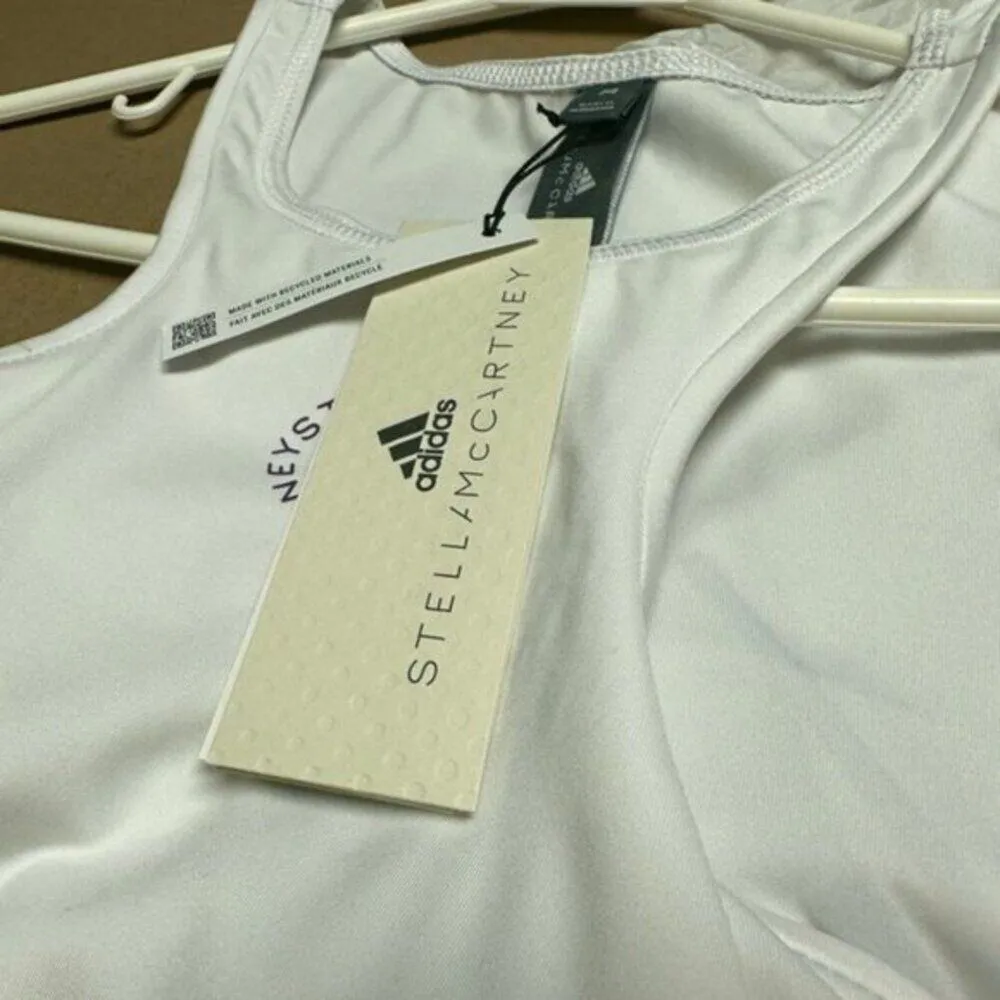 adidas by Stella McCartney TruePace Running Crop Top M White Size M - Image 7
