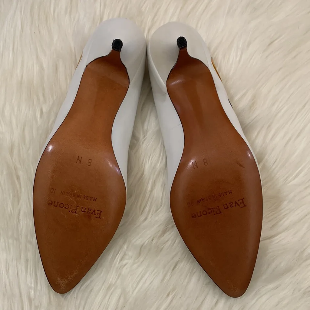 Evan-Picone White Pump Heels - Image 4