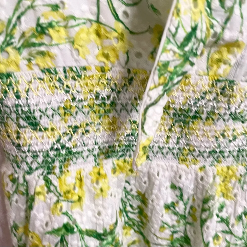 Alice + Olivia Womens Dress Kristie Mini Sun Ditsy Key Hole Tie Front Size 10 - Image 9