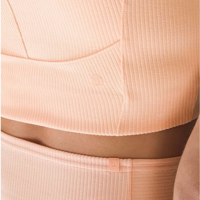 Retired Lululemon Ribbed Softstreme High Rise Short 2” Peach Bellini NWT Rare - Image 5