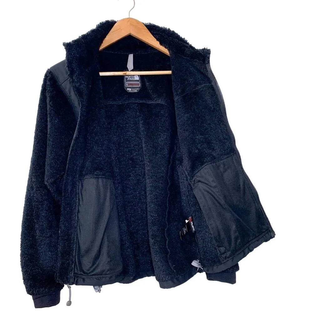 The North Face Summit Series Denali Full Zip Furry Fuzzy Jacket Black Small - Image 2