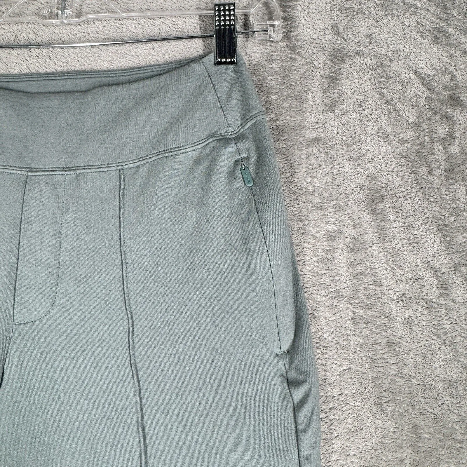 Athleta Pants Women 2‎ Petite Gray Sage Green Eastbound Straight Pant Athleisure - Image 6
