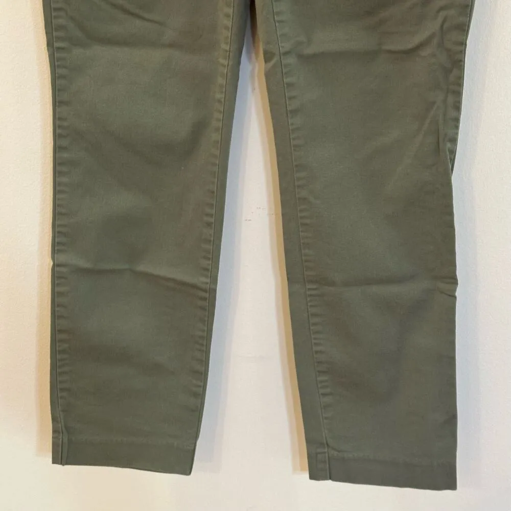 Women's J. Crew Frankie Green Chinos sz 2 Slim leg - Image 3