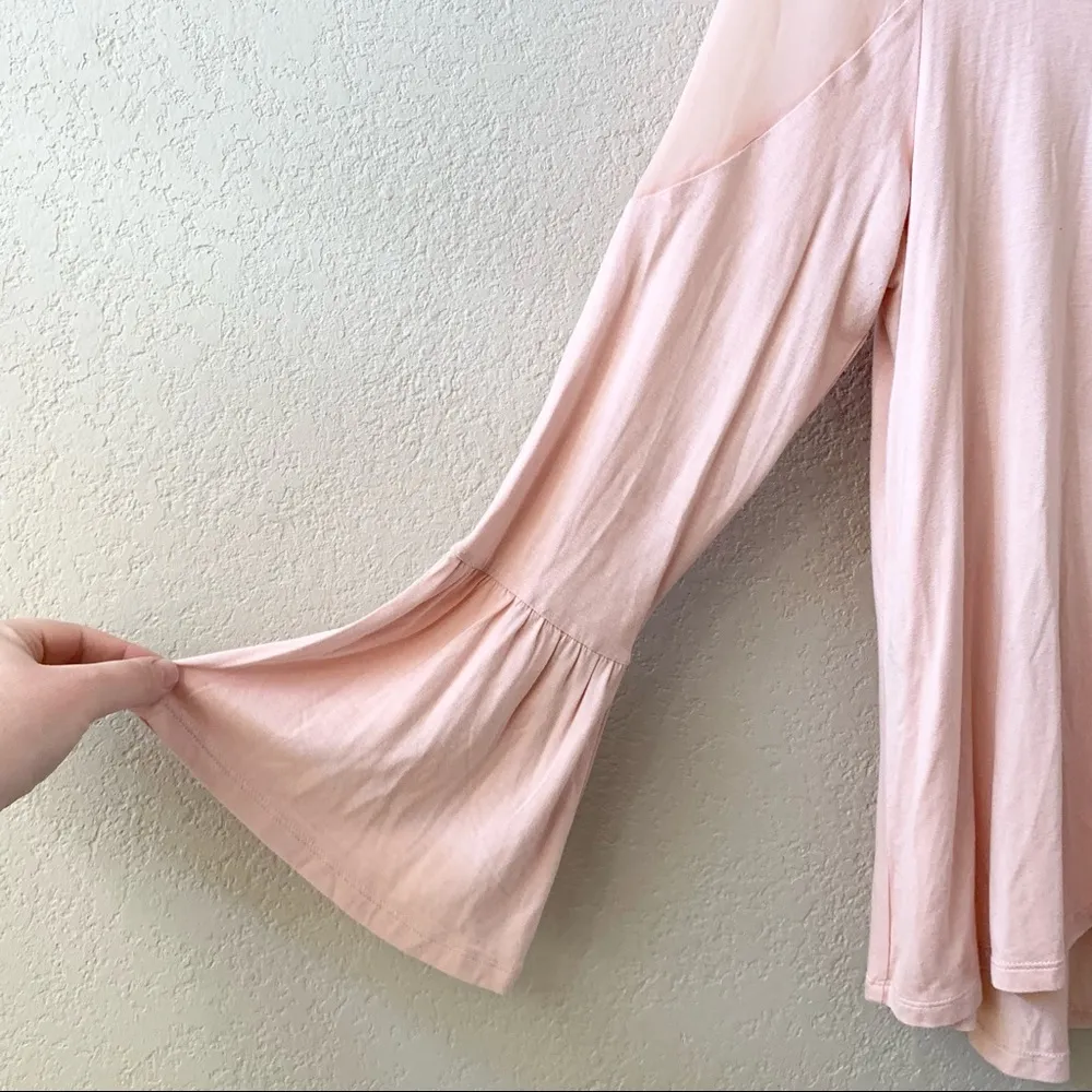 Marled Reunited Clothing Long Sleeve Bell Sleeve Shirt Size XL - Image 5