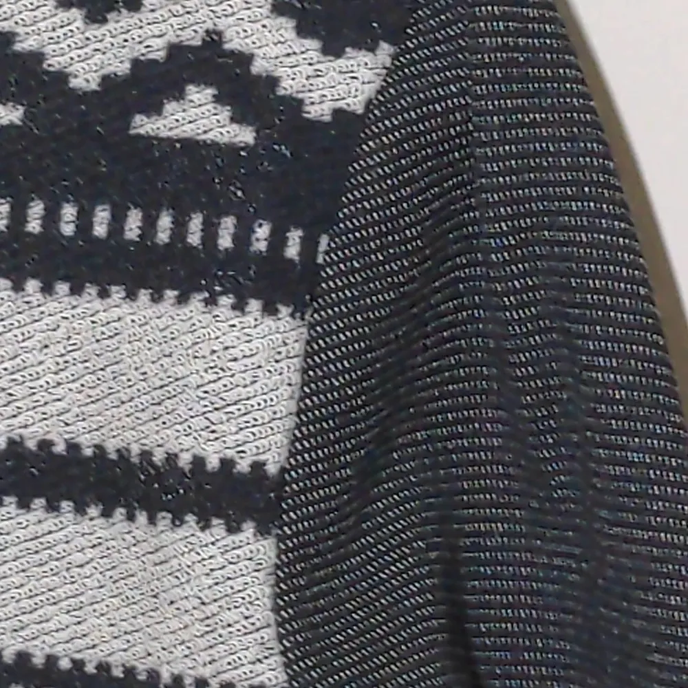 Anthropologie Blackletter Black / White / Gray Full Zip Moto Jacket – Size L - Image 6