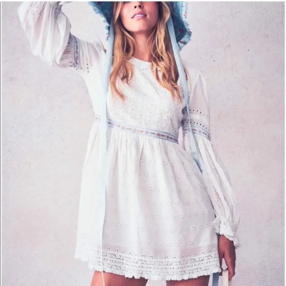 LoveShackFancy Jullian Dress White Eyelet Graduation Bridal Lace‎ Embroidered 4 - Image 3