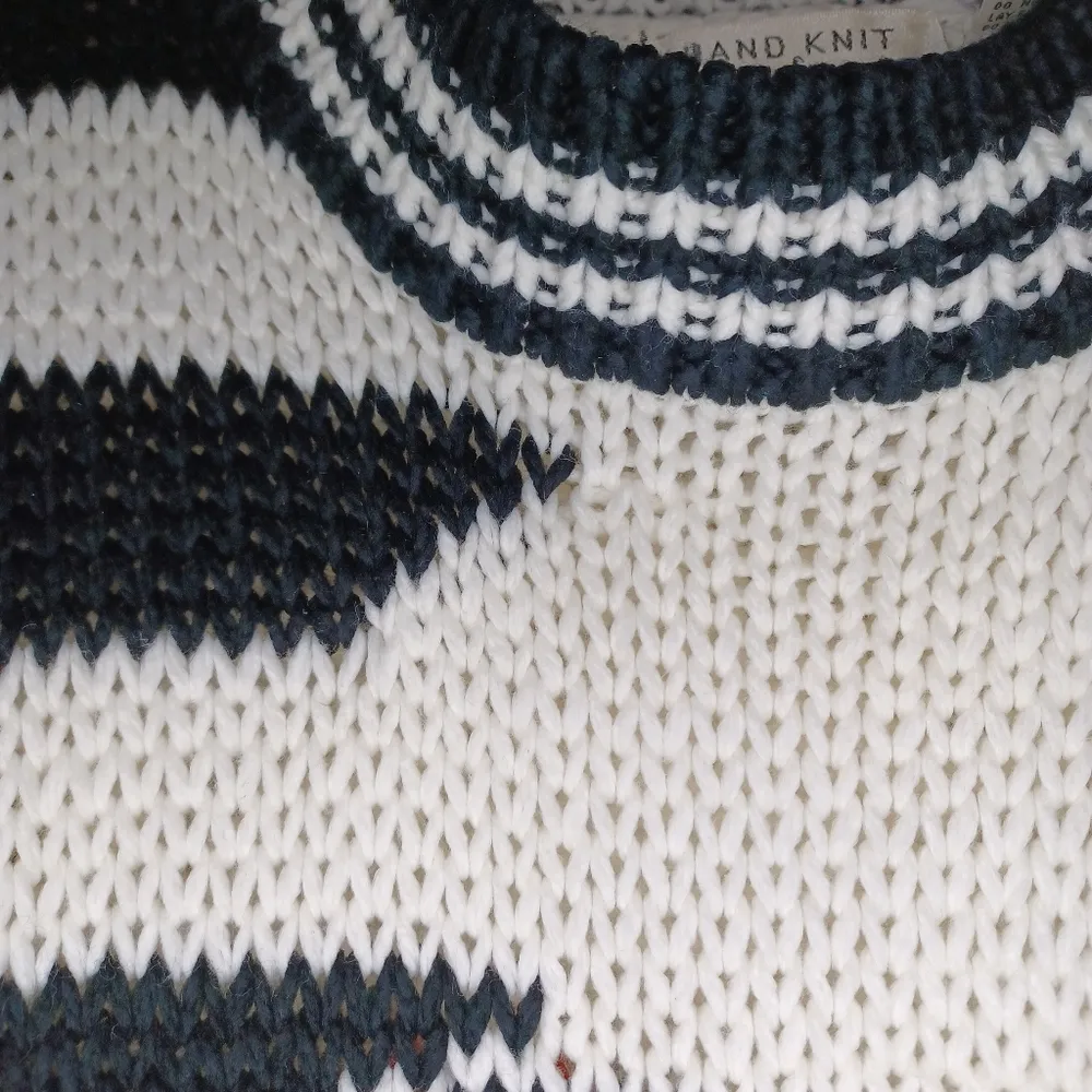 Vintage International Stefano sportswear hand knit car sweater Black Size M - Image 9