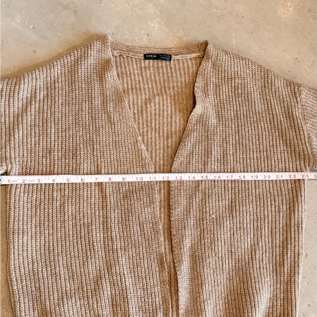 SHEIN Beige Women's Cardigan Sweater - Image 9