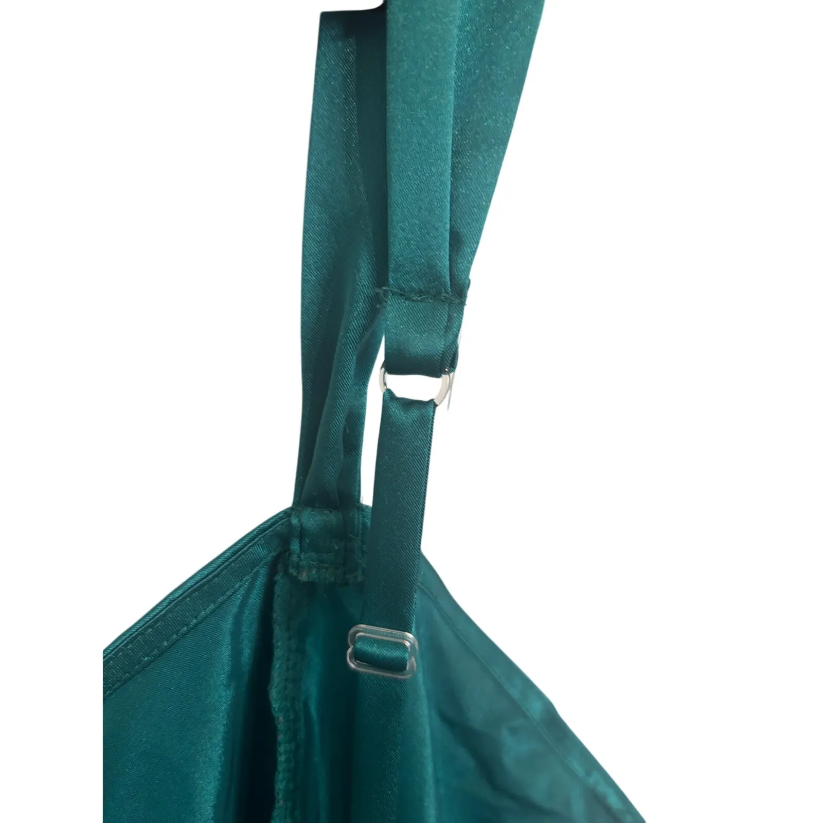 Vintage Vanity Fair Green XL Romper Jewel Tone Sexy Lingerie Retro Romantic - Image 4