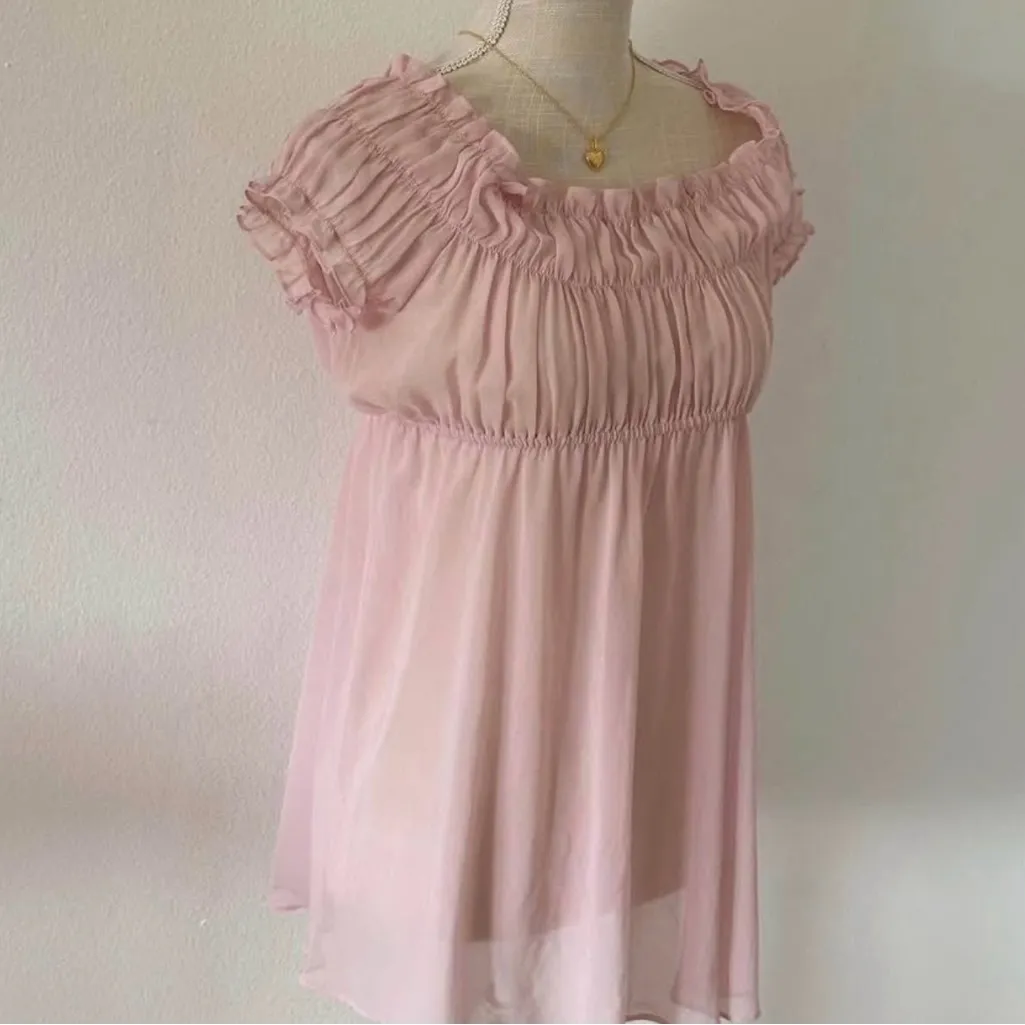 Blue Victoria’s Secret Babydoll Nightgown Dress - Image 2