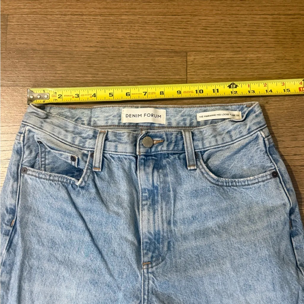 Denim Forum Light Blue The Marine Mid Loose Flare - Image 4