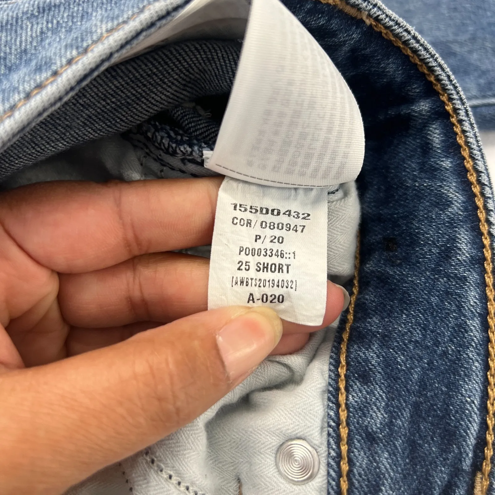 Abercrombie & Fitch Simone High Rise Ankle Jeans Women 25 Blue Embroidery Floral - Image 14