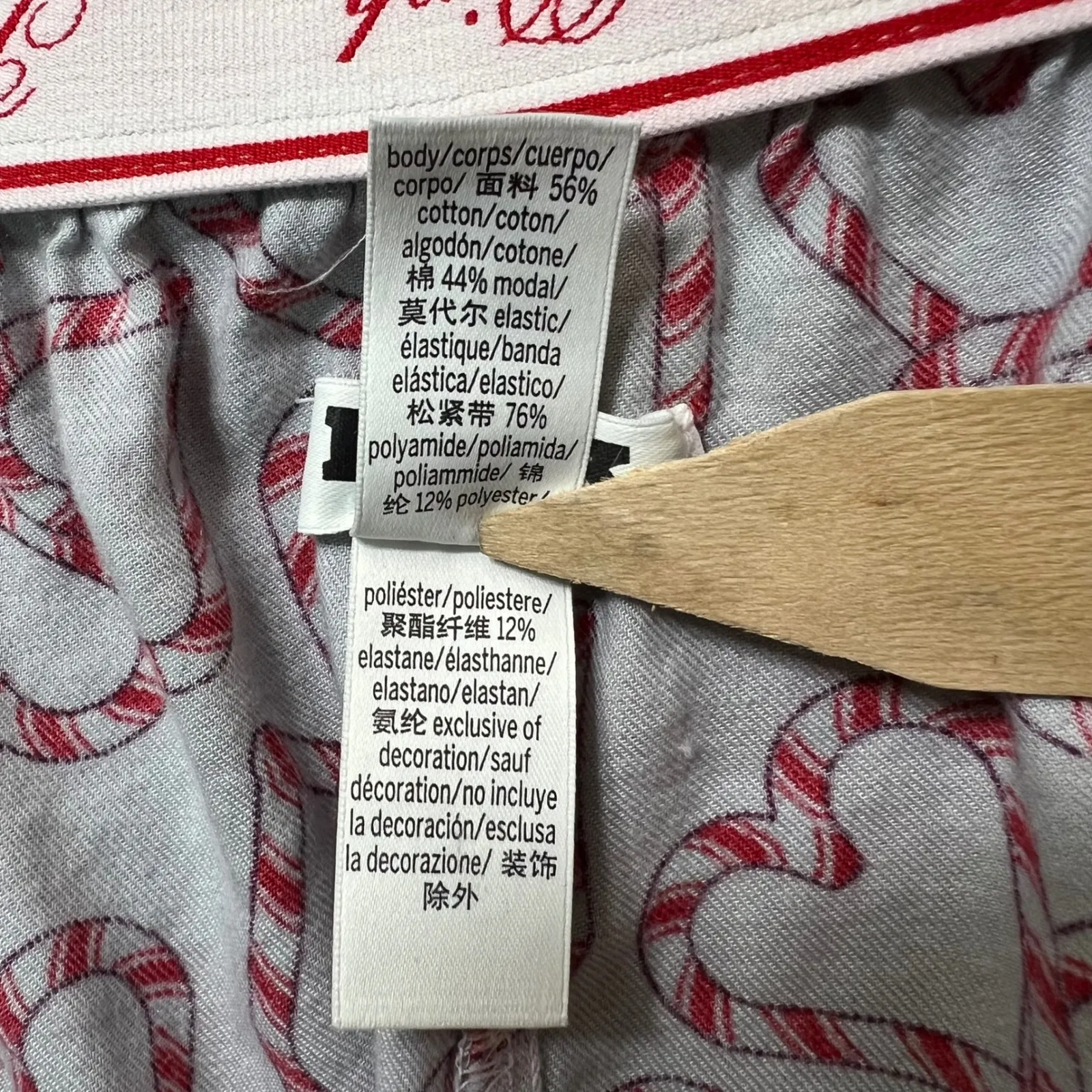 PINK Victoria's Secret XL Candy Cane Heart Pajama Lounge‎ Shorts Sleep Bottoms - Image 5