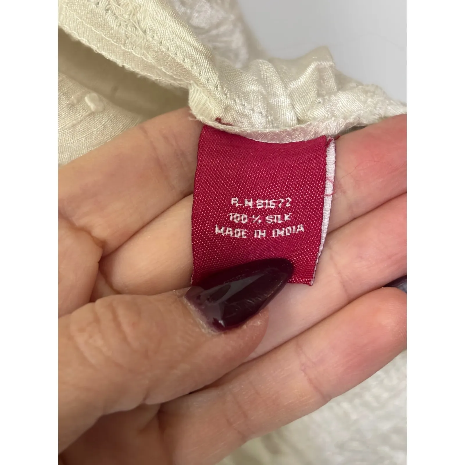 Sandy Starkman Vintage Ivory Silk Embroidered Sequin Open Front Duster Jacket XL Gold - Image 7