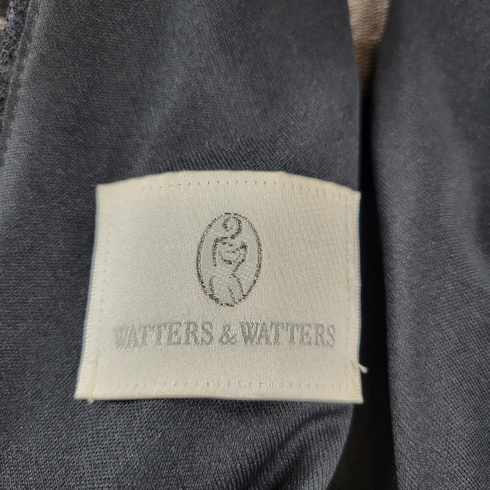 Watters & Watters Lace Formal Dress Womens 18 Black Bridal Whimsical Witchy Gown - Image 2