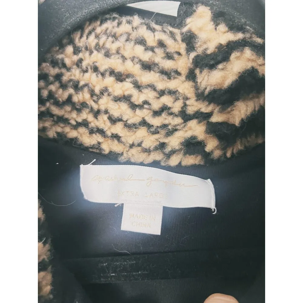 Leah Sherpa Vest Full Zip Fleexe Cheetah Aztec Print Size XL - Image 5