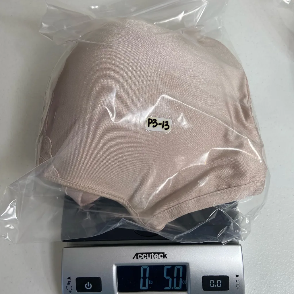 Women’s nude pink lace molded cup padded seamless adjustable strap bra 38DD Tan Size undefined - Image 8