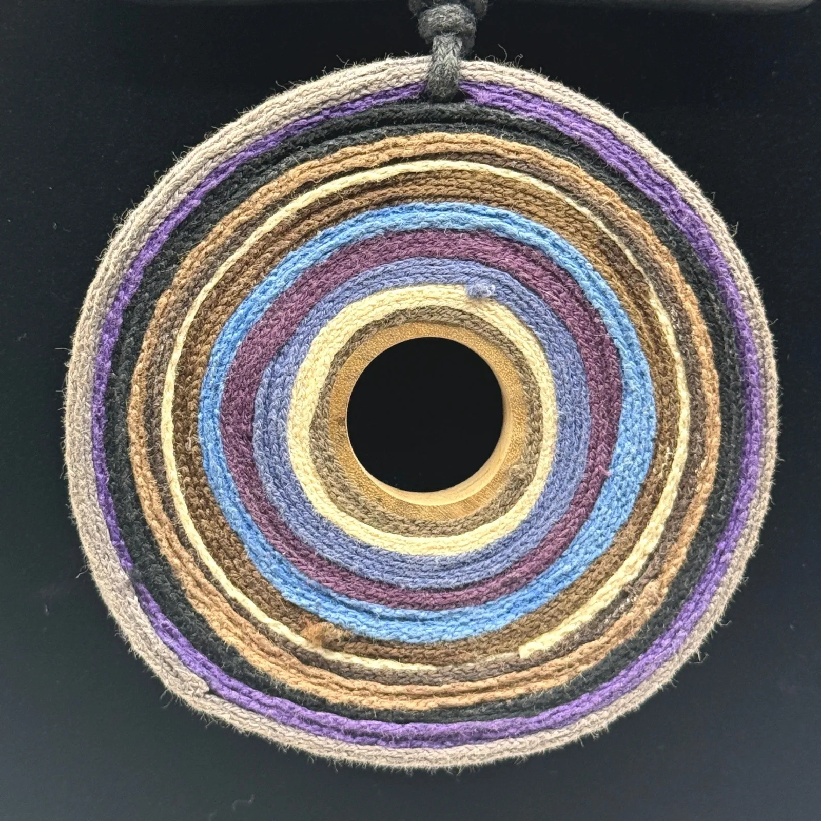 Boho Multicolor Pendant Necklace Artisan Circle Statement - Image 4