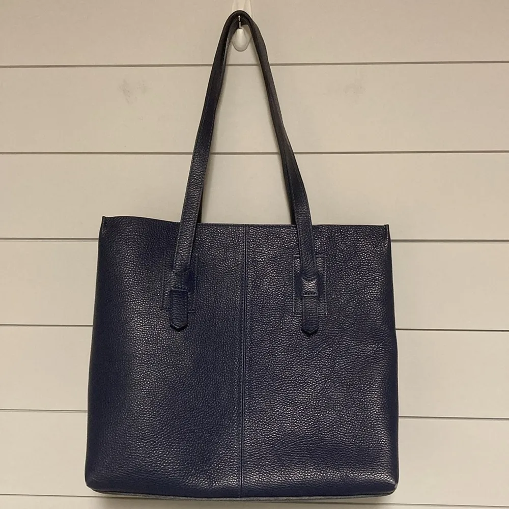 Le Borse Di Giulia Leather Tote Bag Blue - Image 4