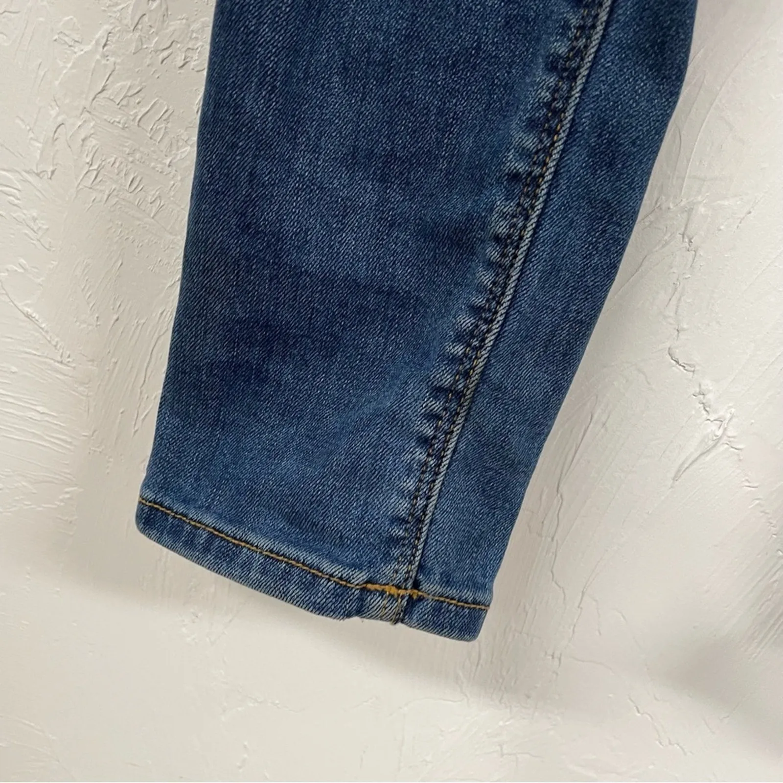 Hudson Womens Blue Mid Rise Skinny Jeans Womens 27 Denim Medium Wash Blue Ankle - Image 3