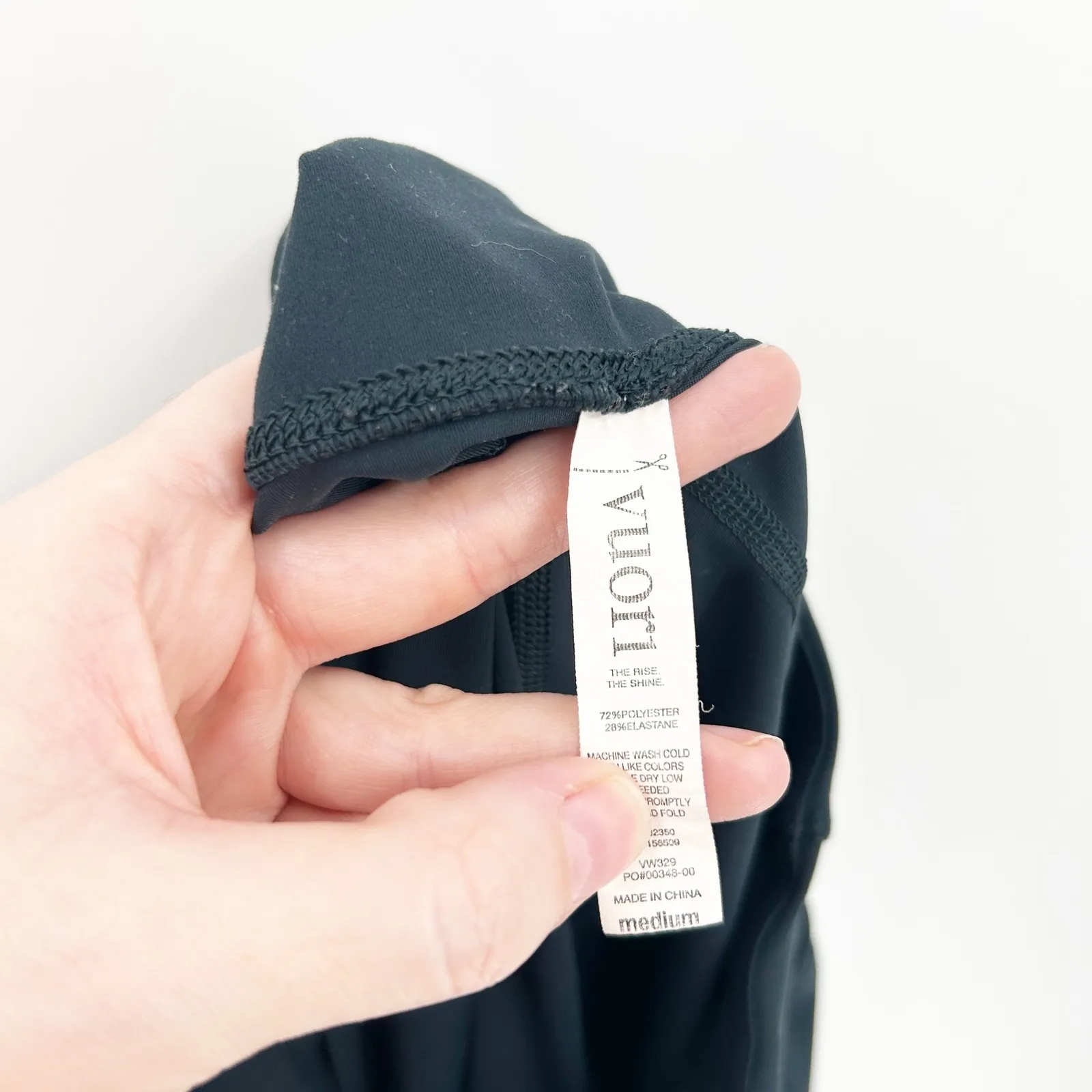 Vuori Womens Clean Elevation Athletic Running Workout Back Zip Pocket Leggings M - Image 7