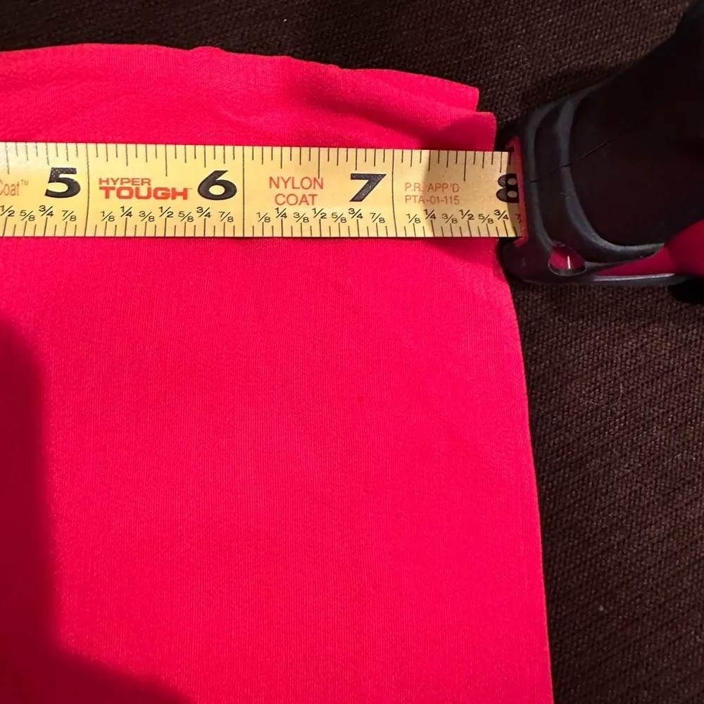 Liz Claiborne Vintage Red Short Sleeves Blouse Sz 6P With Shoulder Pads - Image 11