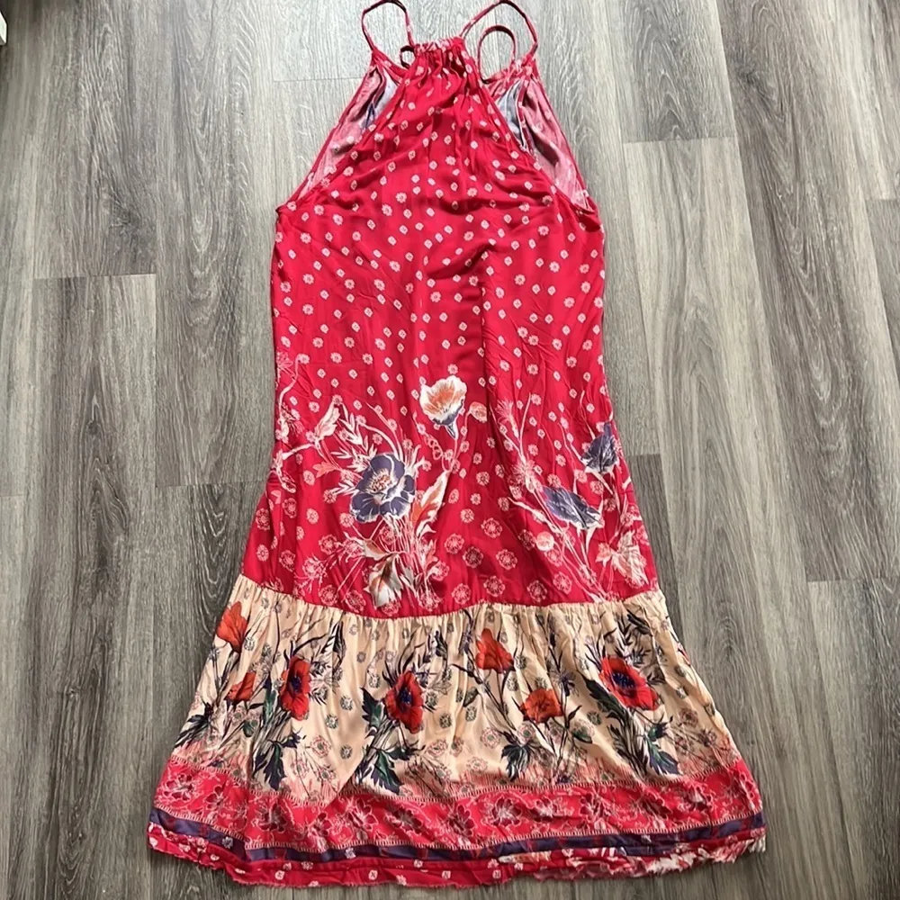 Maeve Anthropologie Kira Maxi Dress Medium women’s boho Floral Printed Summer - Image 4