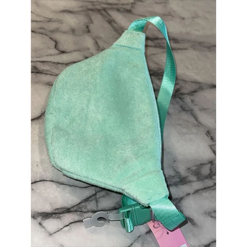 NEW STONEY CLOVER LN X Target Mint Green Fanny Pack Terrycloth Belt Hip Bag NWT - Image 6