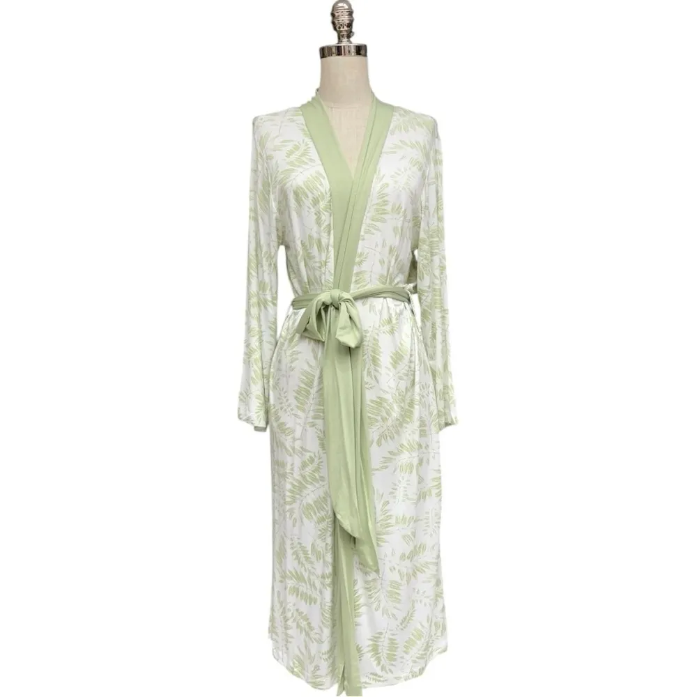 Hale Bob Robe Green Long Robe Size Medium NWT Great Christmas Gift Women - Image 4