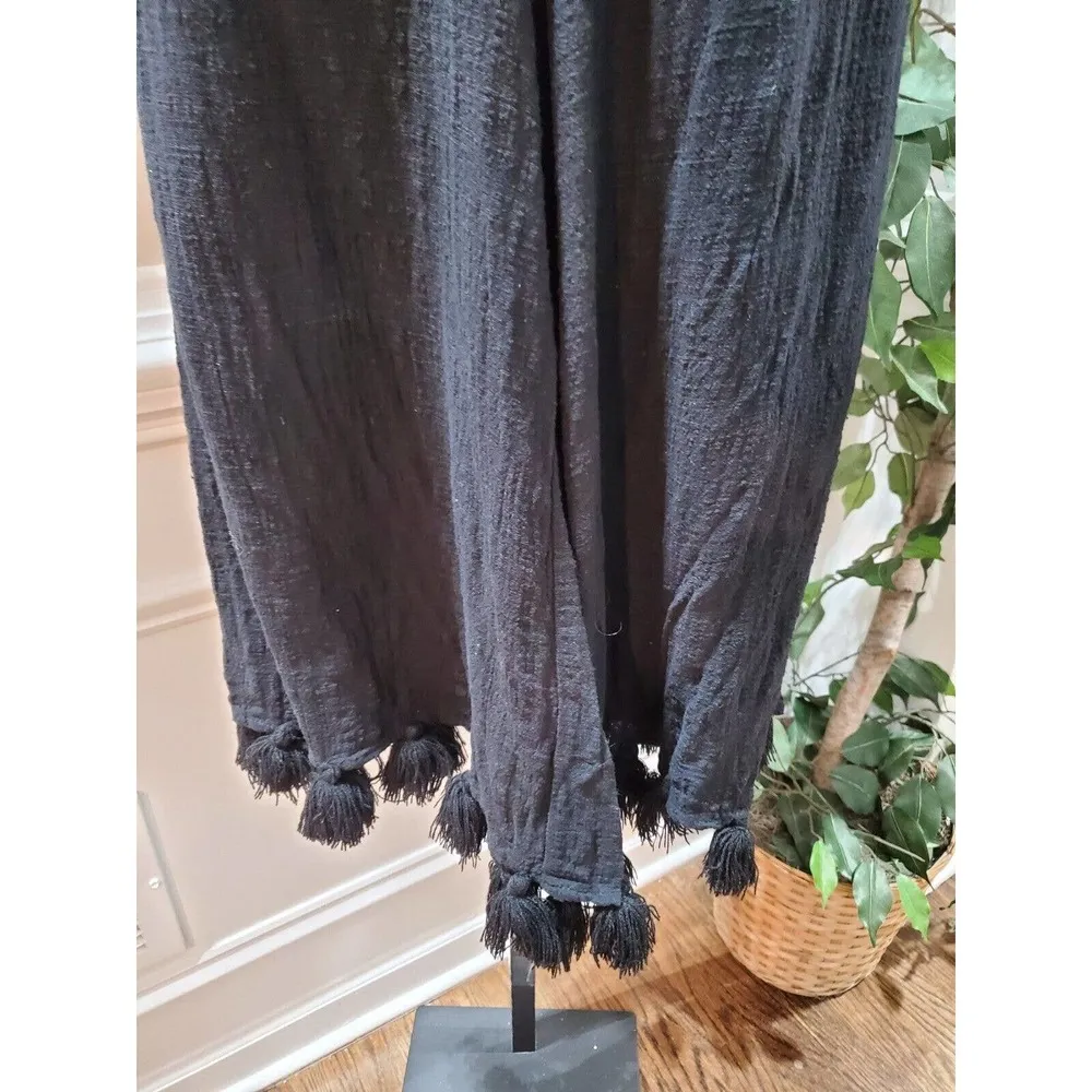 Surf Gypsy Women's Black 100% Cotton Off the Shoulder Casual Jumpsuits Size S - Image 6