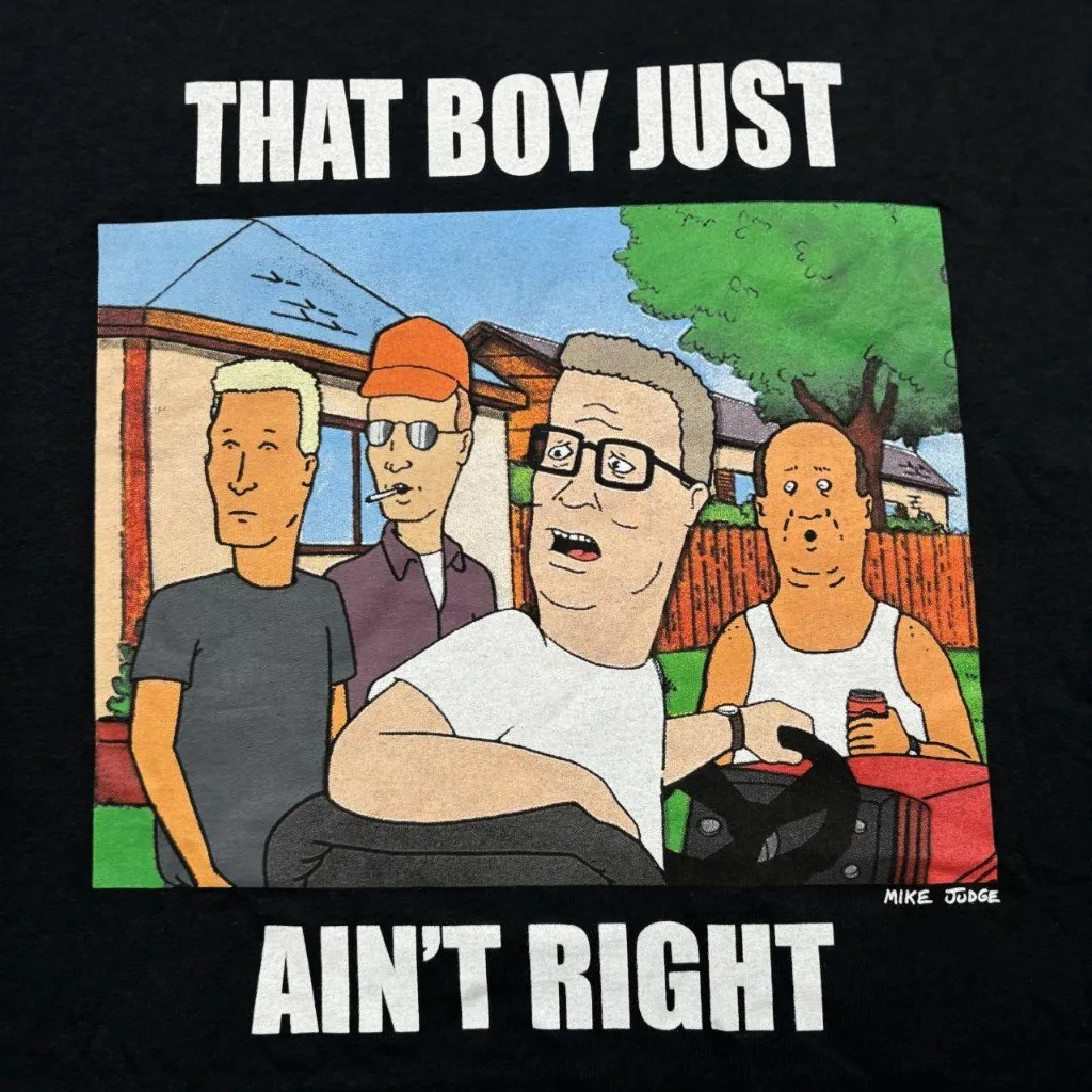 King of the Hill Hank Hill Graphic Tee That Boy Ain’t Right 2X - Image 2