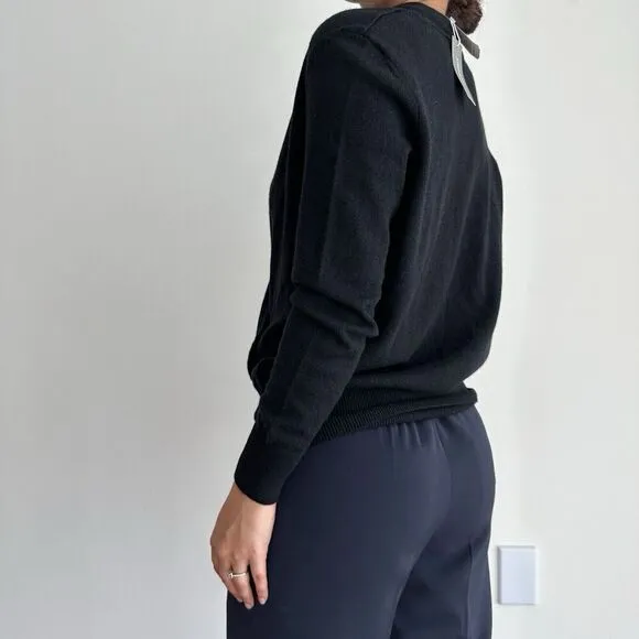 J McLaughlin Cashmere Sweater Top Womens XS Wrap V Neck Plunge Pullover $348 - Image 3