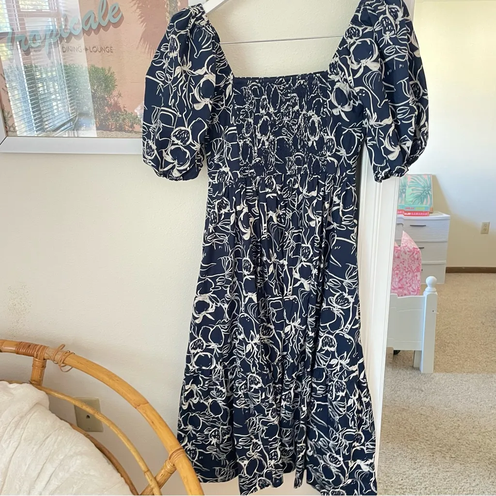 Abercrombie & Fitch Emerson Poplin Cotton Midi Dress in Small - Image 5