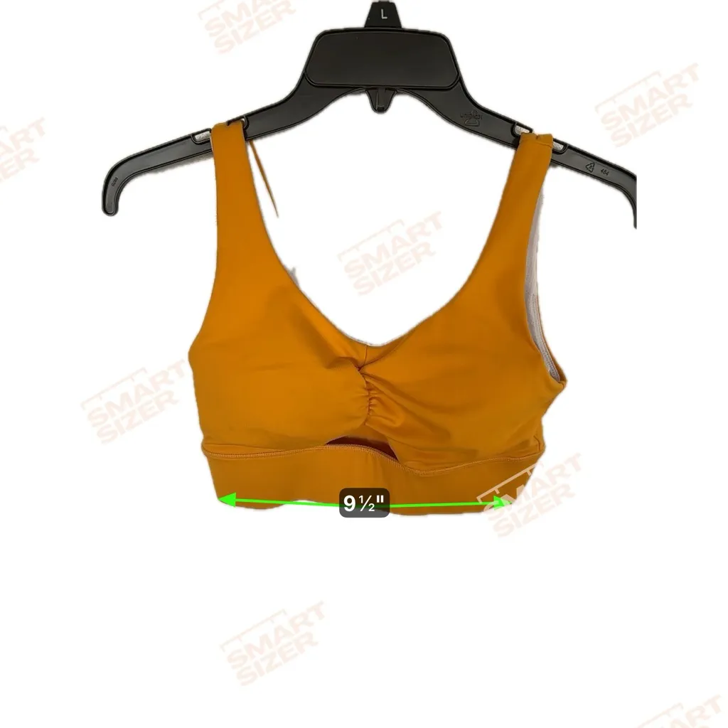 Ethos~Sports Bra~Cut Out Back~Yellow~EUC - Image 2