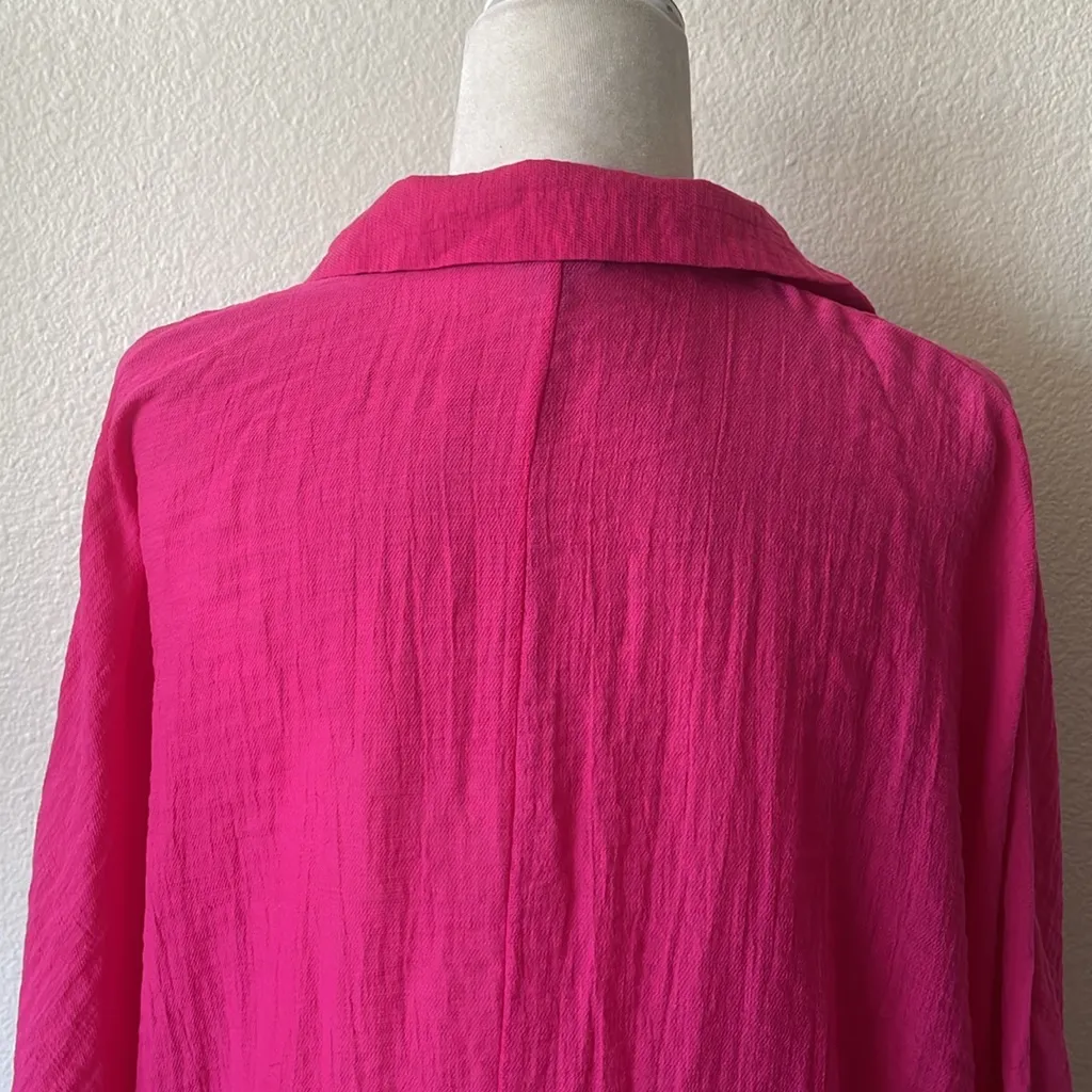 Massimo‎ Dutti Fuchsia Button-Down Shirt - Image 5