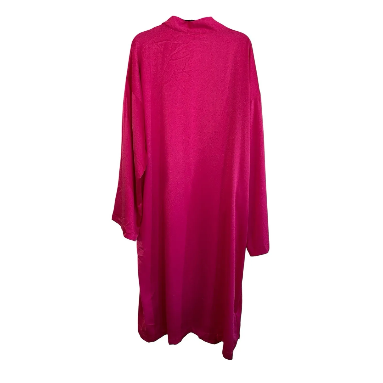 Victoria's Secret Pink Satin Robe Size M/L Kimono Sleeve Cover Up - Image 3