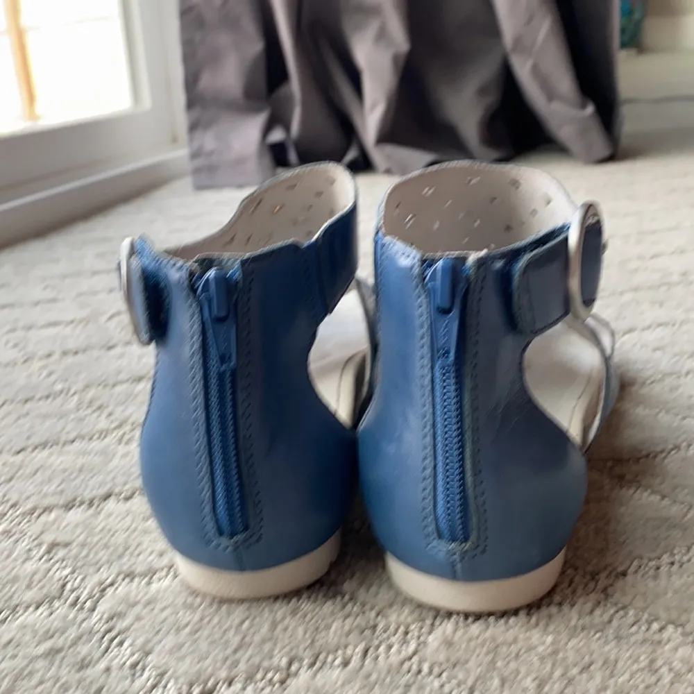 Earth Sapphire Blue Linden Lebanon Gladiator leather comfortable festival fair Size 8.5 - Image 3