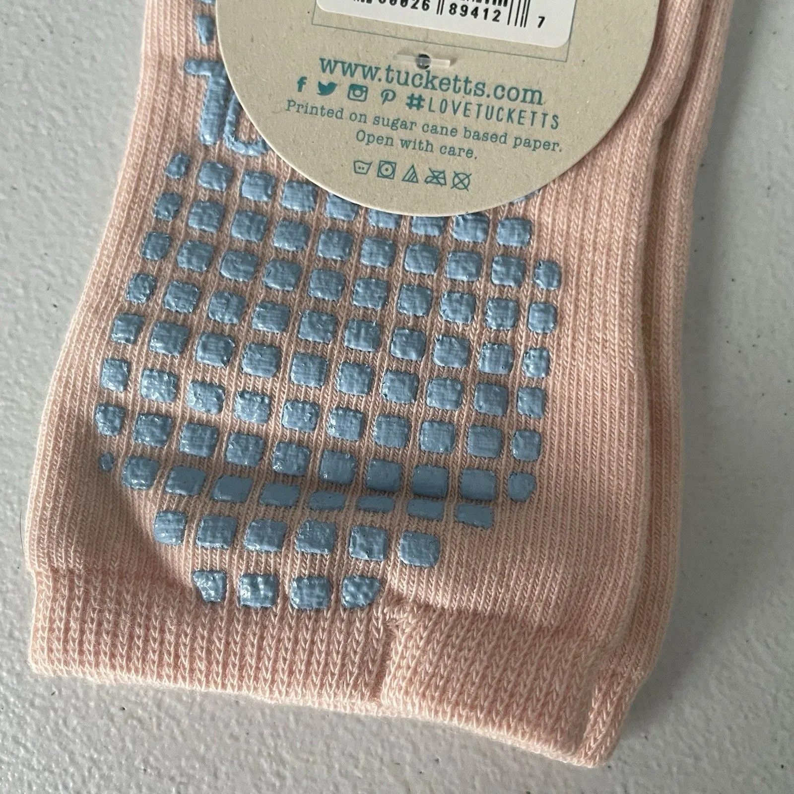 Tucketts Women's Anklet Toeless Pilates Yoga Barre Socks With Grips Serenity - Image 5