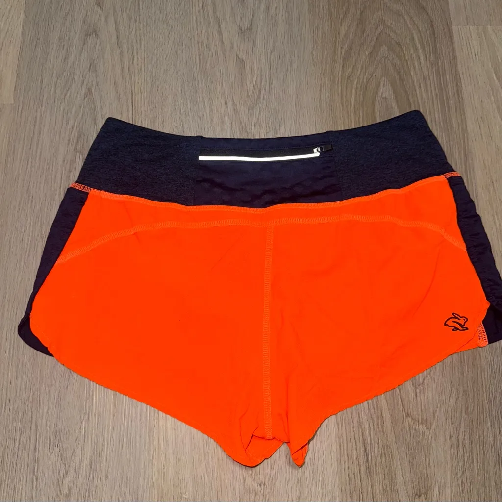 Rabbit Orange & Blue Running Shorts - Image 3