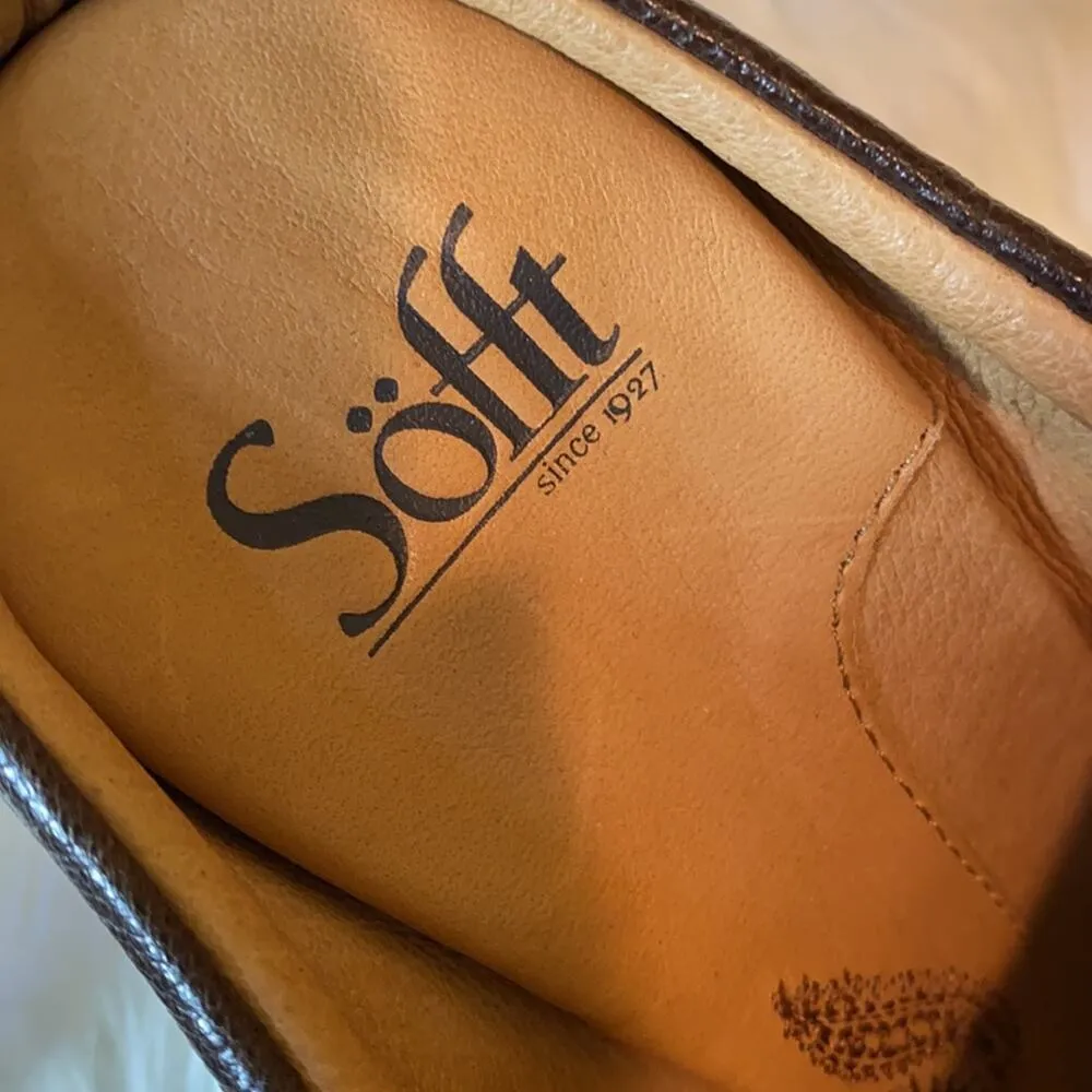Sofft Leather Brown Slip On Mules NWOT 9.5M Size 9.5 - Image 7