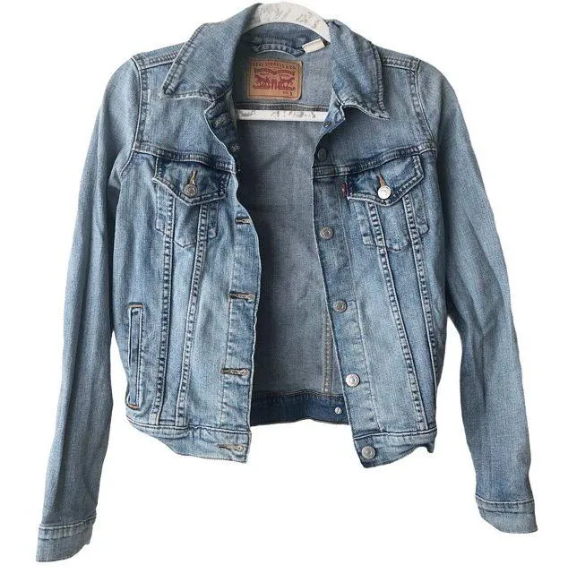 Levis Original Trucker Denim Jean Jacket S  - Image 3